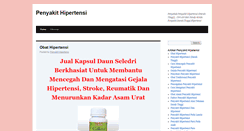 Desktop Screenshot of penyakithipertensi.org